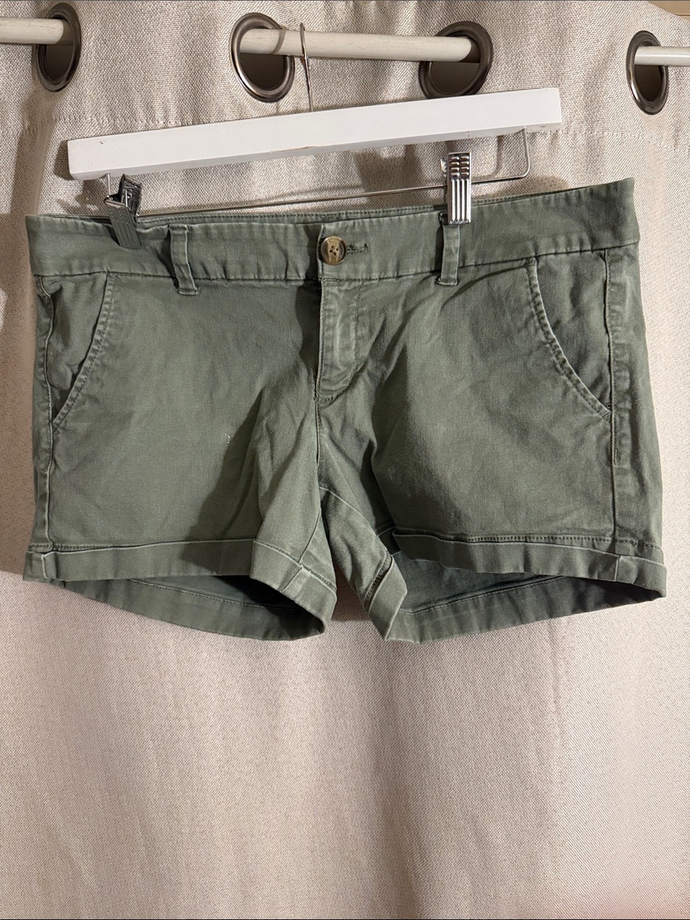 American Eagle  Olive Green Stretch Shorts